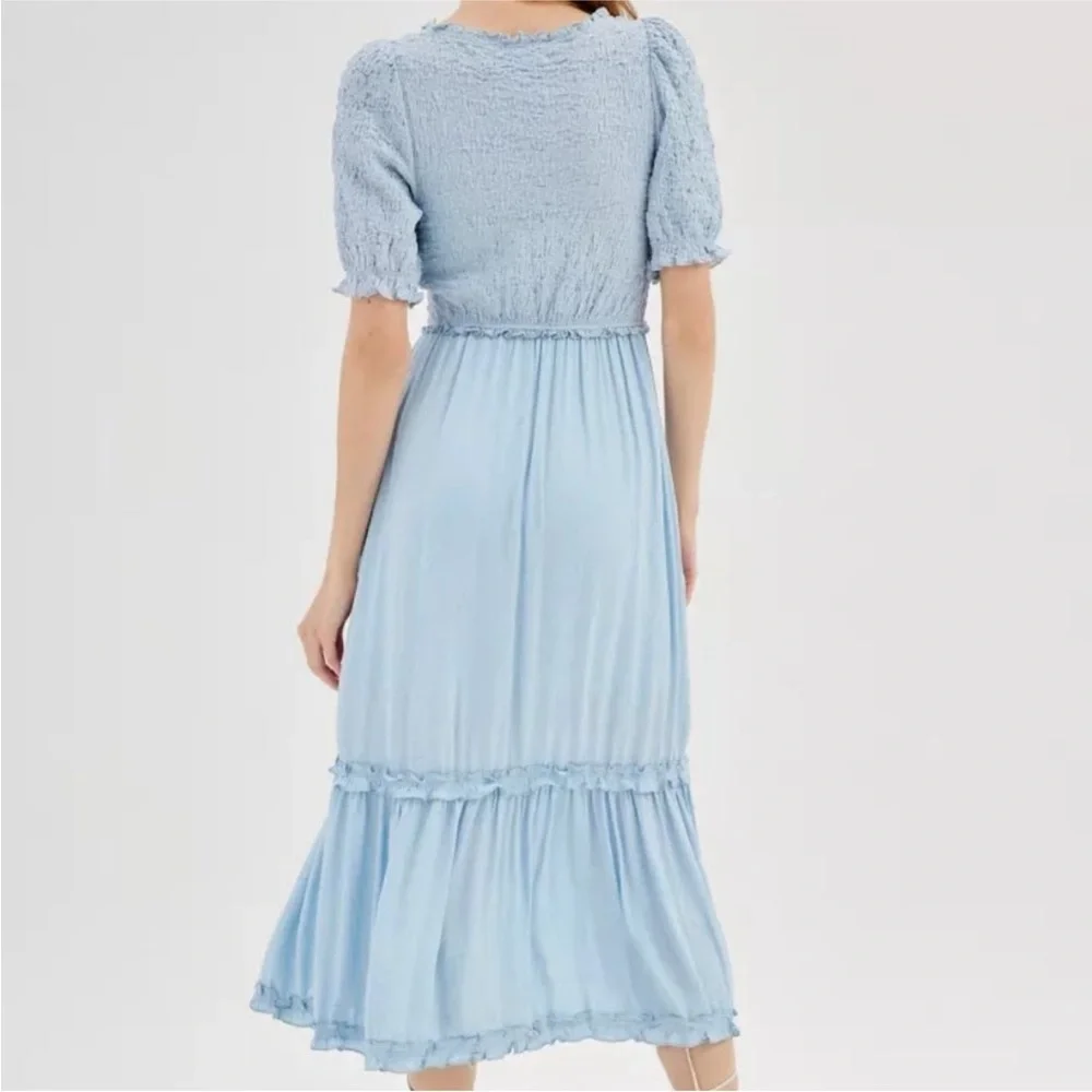 URBAN OUTFITTERS
Uo Picnic Time Midi Dress In baby blue - Picture 2 of 7